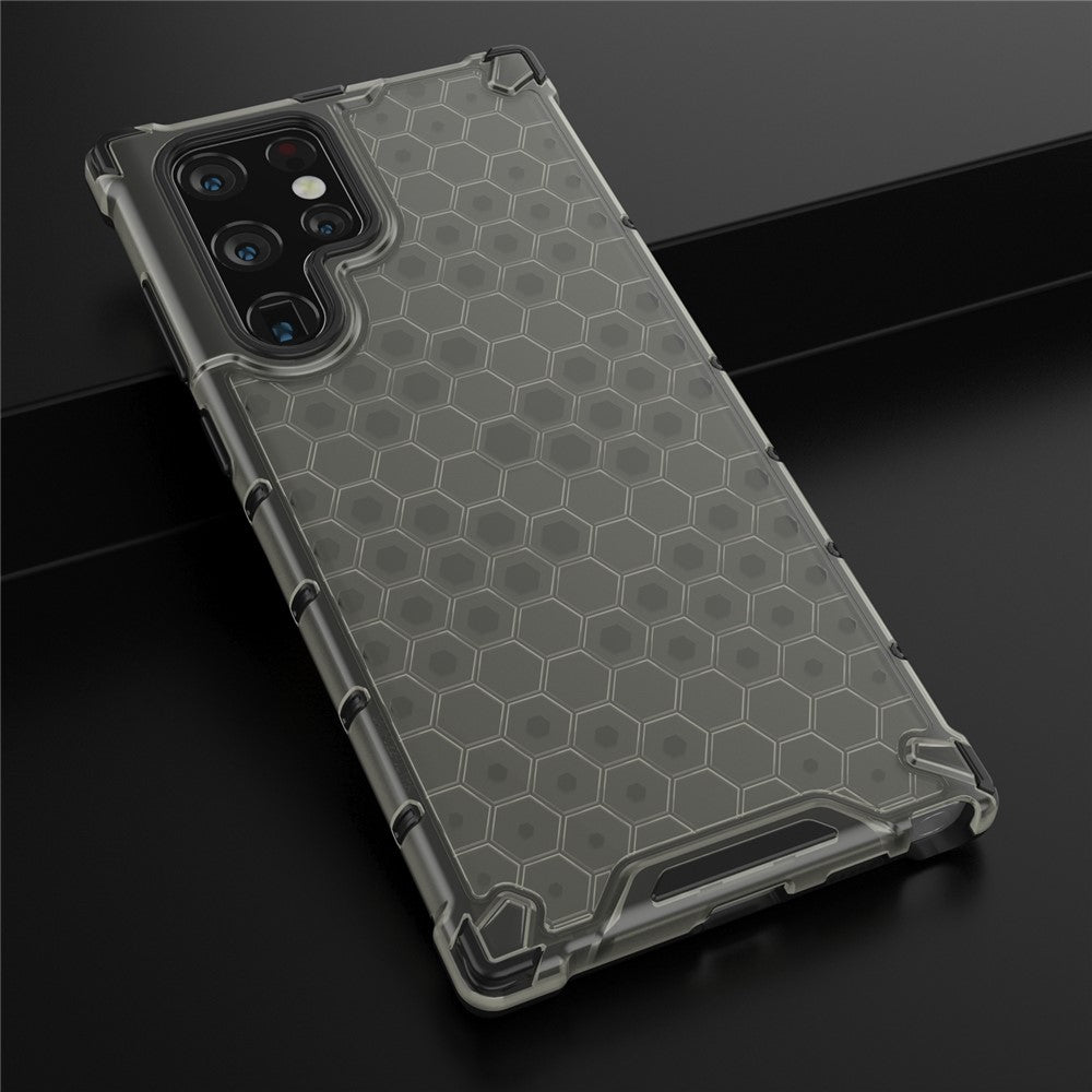 Bikakemönster TPU + PC Hybrid mobilskal Stötsäkert Skyddsskal för Samsung Galaxy S22 Ultra 5G