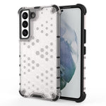 Fall-proof Honeycomb Pattern TPU + PC Phone Cover Protective Back Case for Samsung Galaxy S22 5G