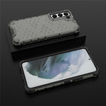 Fall-proof Honeycomb Pattern TPU + PC Phone Cover Protective Back Case for Samsung Galaxy S22 5G