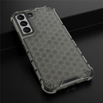Fall-proof Honeycomb Pattern TPU + PC Phone Cover Protective Back Case for Samsung Galaxy S22 5G
