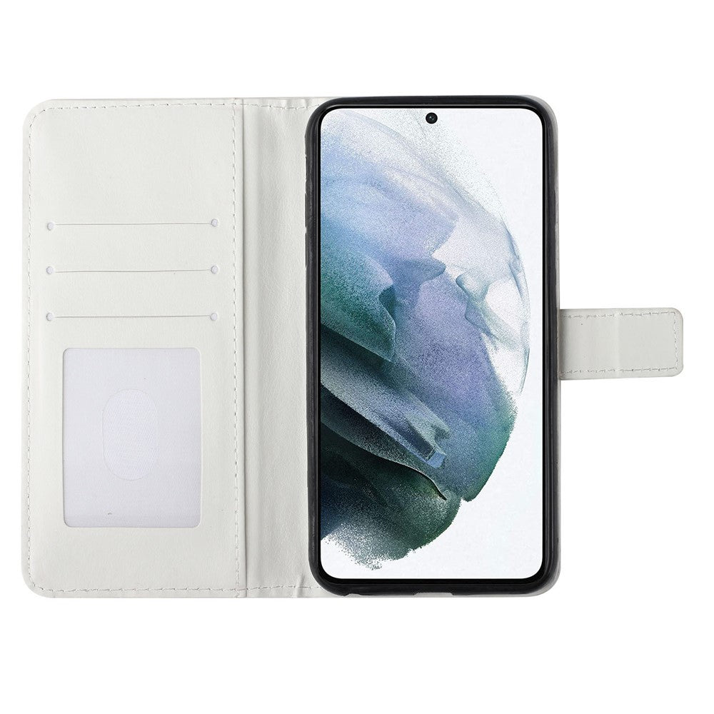 Light Spot Decor Pattern Printing PU Leather + TPU Phone Case with Stand Wallet for Samsung Galaxy S22 5G