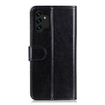 Til Samsung Galaxy A13 4G Flip Wallet Crazy Horse Tekstur PU-lædercover Magnetisk Blødt TPU Folde Stand Etui
