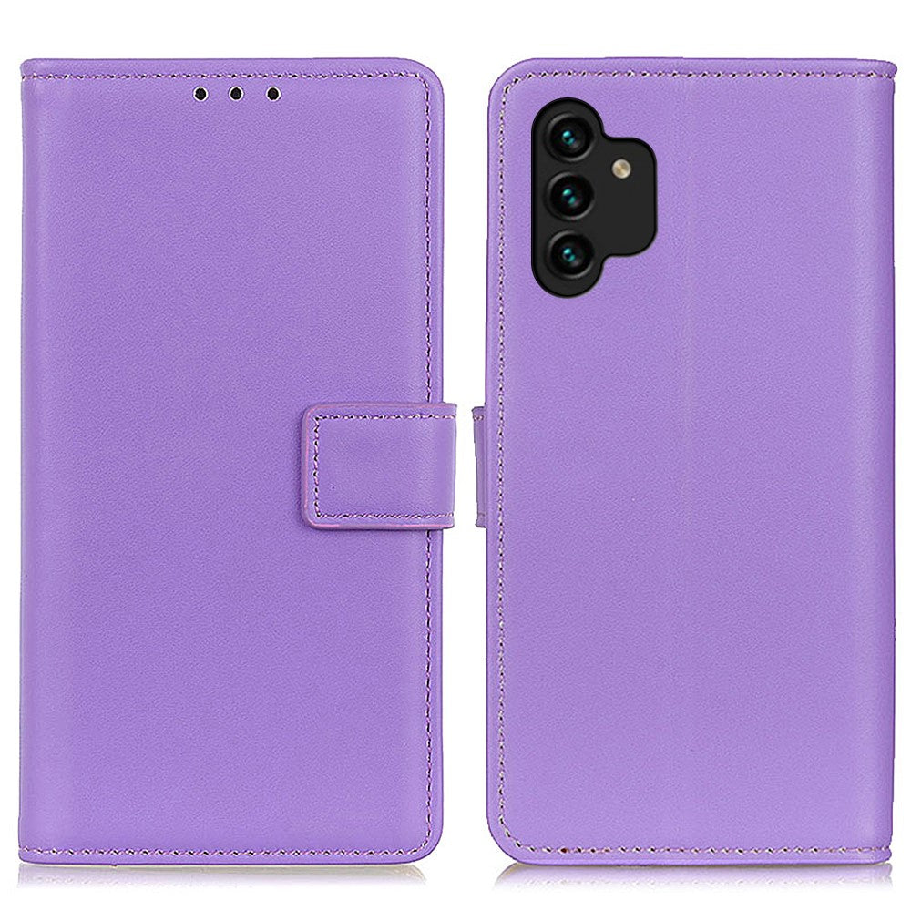 Stötsäkert mobilskal för Samsung Galaxy A13 4G, stativfunktion, PU-läder, folio-ficka, magnetiskt mobilskal med plånbok