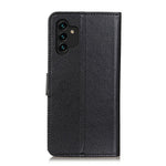Til Samsung Galaxy A13 4G Book Stand Klassisk Litchi Tekstur PU Lædercover Magnetisk Lukning Flip Pung Etui