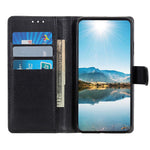 Til Samsung Galaxy A13 4G Book Stand Klassisk Litchi Tekstur PU Lædercover Magnetisk Lukning Flip Pung Etui