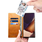 SUTENI Magnetic Auto Closing Folio Flip Leather Case Cover with Stand Wallet for Samsung Galaxy Note20 Ultra 5G