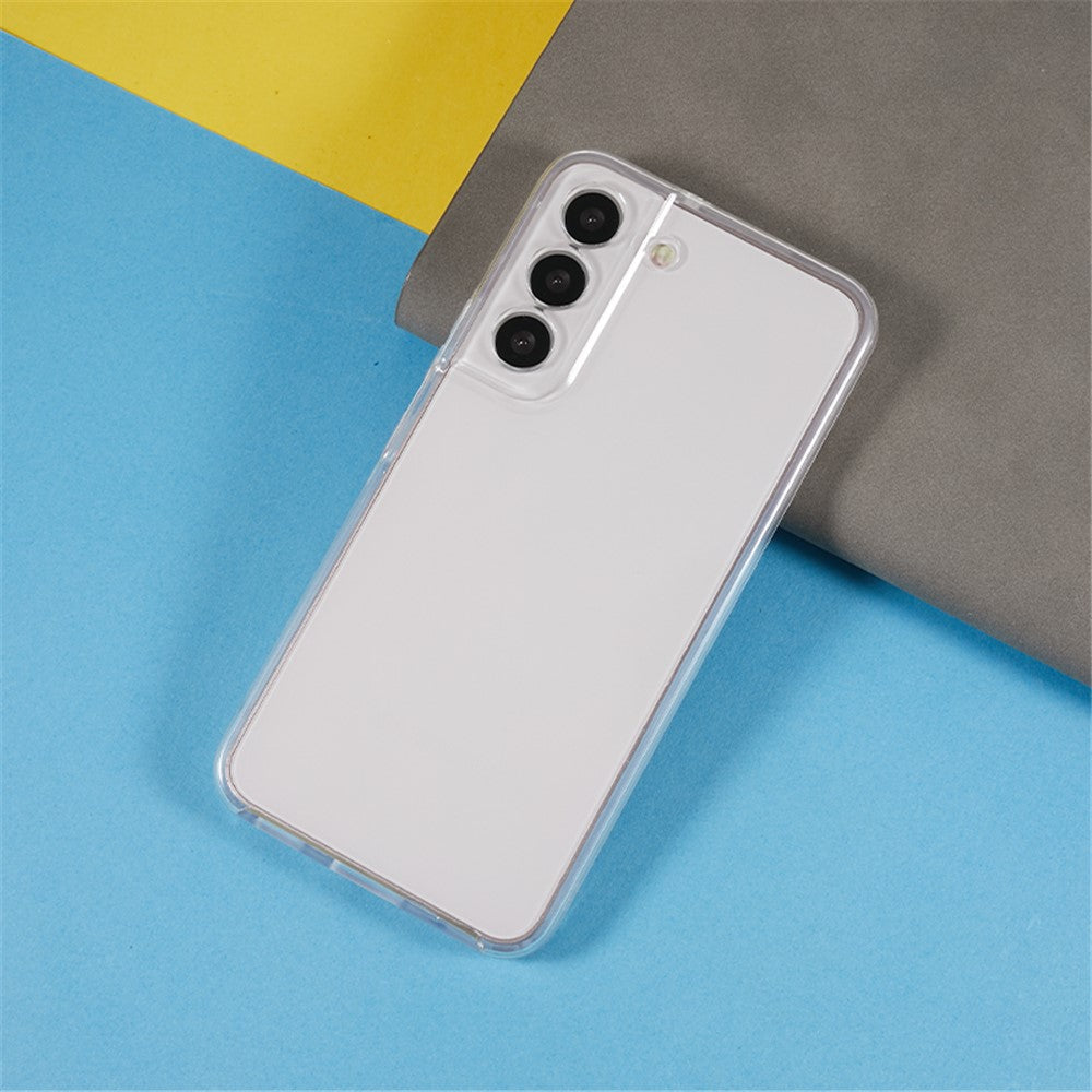 Full Protection Shockproof 2-in-1 Hard PC Back+PET Front Cover+TPU Edge Hybrid Phone Case Phone Covering for Samsung Galaxy S22+ 5G