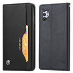 Til Samsung Galaxy A33 5G selvabsorberende stødsikkert flip-etui med standerdesign i læder, beskyttende telefoncover
