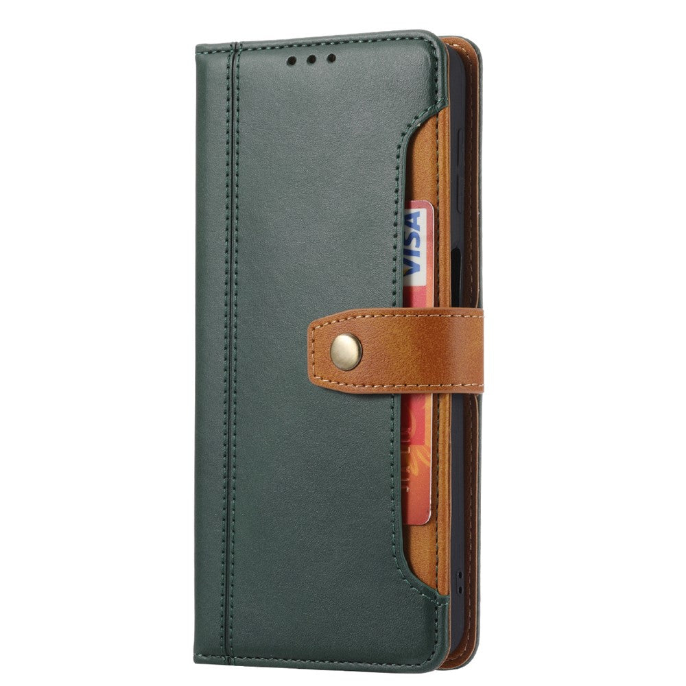 Fliplædercover i forretningsstil med kortholder og tegnebog til Samsung Galaxy S22 5G
