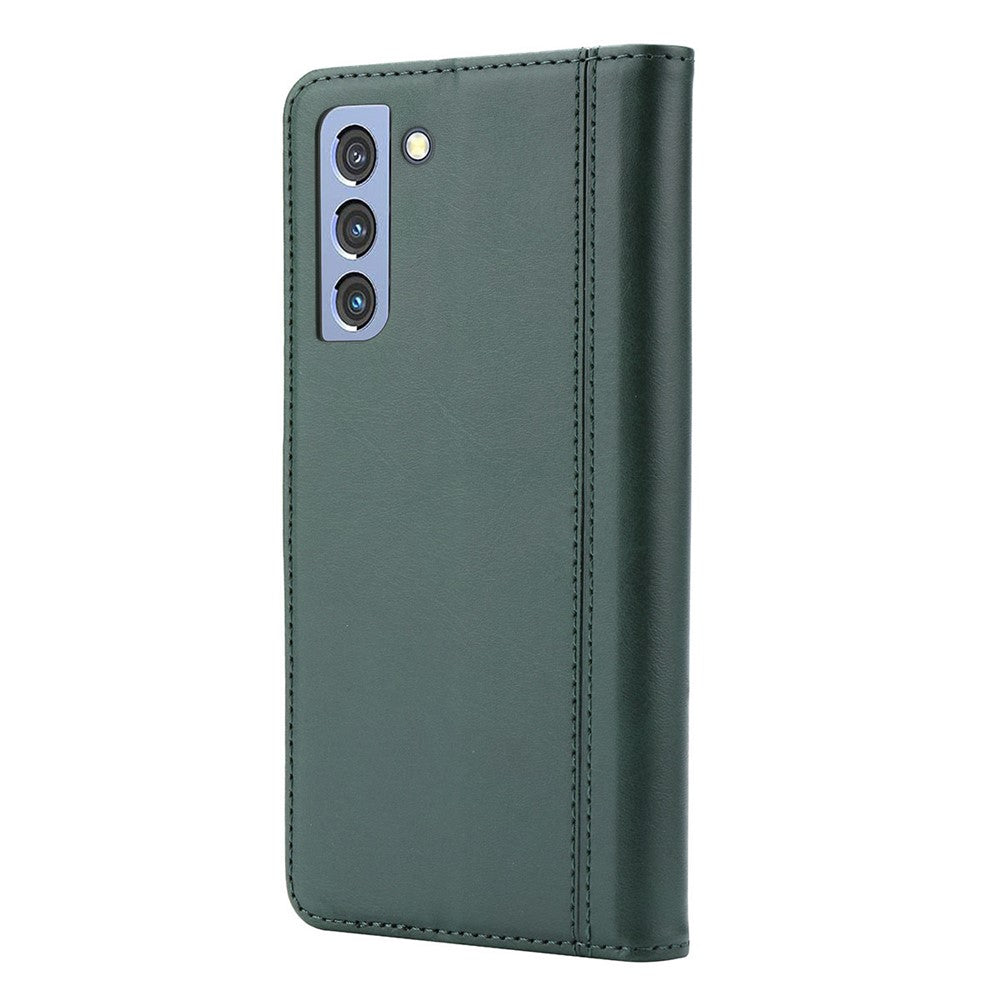 Fliplædercover i forretningsstil med kortholder og tegnebog til Samsung Galaxy S22 5G
