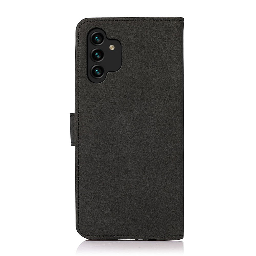 KHAZNEH til Samsung Galaxy A13 4G Fuld beskyttelse pung-telefoncover PU-læder + TPU telefoncover-pung med foldbart stativ