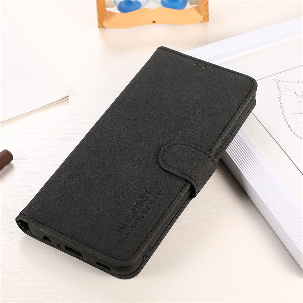 KHAZNEH til Samsung Galaxy A13 4G Fuld beskyttelse pung-telefoncover PU-læder + TPU telefoncover-pung med foldbart stativ