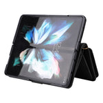 For Samsung Galaxy Z Fold3 5G Zipper Wallet Case with 15 Card Slots and Strap Leather Phone Cover