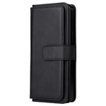 For Samsung Galaxy Z Fold3 5G Leather Case with 10 Card Holder Phone Cover Stand