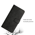 Til Samsung Galaxy A33 5G aftryk linjer PU-læder stander pung telefon cover fuld beskyttelse