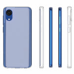 10Pcs/Pack Crystal Clear Inner Watermark-free Flexible TPU Back Phone Cover Case for Samsung Galaxy A03 Core
