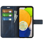 Til Samsung Galaxy A03 (164,2 mm) pung etui med magnetlås i PU-læder med stander og flipcover