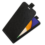 Samsung Galaxy A13 4G Crazy Horse Texture Vertikalt Flip Läderfodral Kortplats mobilskal Skydd