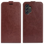 Samsung Galaxy A13 4G Crazy Horse Texture Vertikalt Flip Läderfodral Kortplats mobilskal Skydd