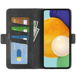 Til Samsung Galaxy A13 4G Stativ Pung Design PU Læder Magnetisk Dobbelt Låse Etui Telefoncover