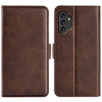 Til Samsung Galaxy A13 4G Stativ Pung Design PU Læder Magnetisk Dobbelt Låse Etui Telefoncover