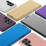 For Samsung Galaxy S22 Ultra 5G Flip Leather Cover with Stand Full Body Protective Phone Case