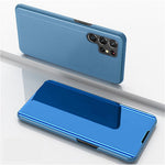 For Samsung Galaxy S22 Ultra 5G Flip Leather Cover with Stand Full Body Protective Phone Case