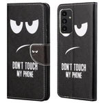 Til Samsung Galaxy A13 4G Stativ Pung Kryds Tekstur Lædercover Mønstertryk Stødsikkert Telefoncover