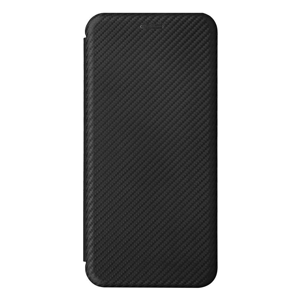 Samsung Galaxy A33 5G magnetisk selvhæftende mobilbeskyttelsesetui med kulfibertekstureret læder, stativ og kortholder