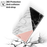 Mønsterprintet læder flipcover, kortholder, magnetisk folio-stander, stødsikkert TPU indercover med rem til Samsung Galaxy A53 5G
