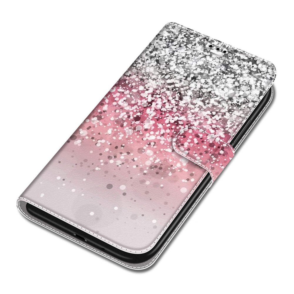 Pattern Printing PU Leather Wrist Strap Stand Feature Flip Case Cover with Card Slots for Samsung Galaxy A13 4G