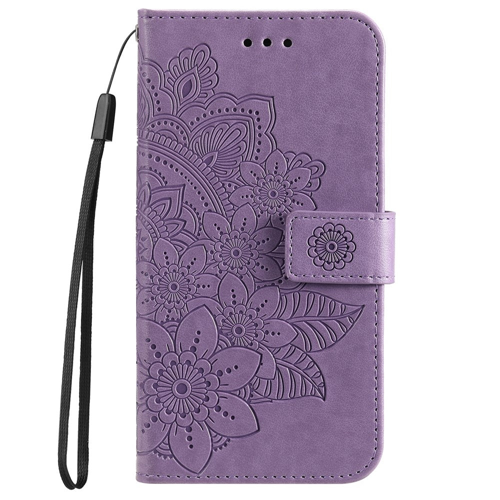 Til Samsung Galaxy A53 5G Etui Blomstret Mønster PU Læder Pung Stativ Telefoncover