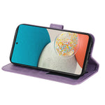 Til Samsung Galaxy A53 5G Etui Blomstret Mønster PU Læder Pung Stativ Telefoncover