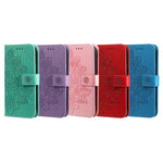 Til Samsung Galaxy A03 (166.5mm) cover Blomstret mønster PU læder pung stander telefoncover