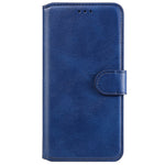 Solid Color Stand Wallet Design Textured Leather Cover + Inner TPU Phone Case for Samsung Galaxy A33 5G