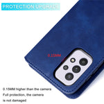 Solid Color Stand Wallet Design Textured Leather Cover + Inner TPU Phone Case for Samsung Galaxy A33 5G