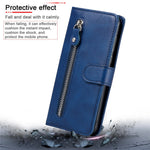 Zipper Pocket Magnetic Clasp Leather Cover Phone Case with Stand Wallet for Samsung Galaxy A33 5G