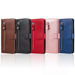 Zipper Pocket Magnetic Clasp Leather Cover Phone Case with Stand Wallet for Samsung Galaxy A33 5G