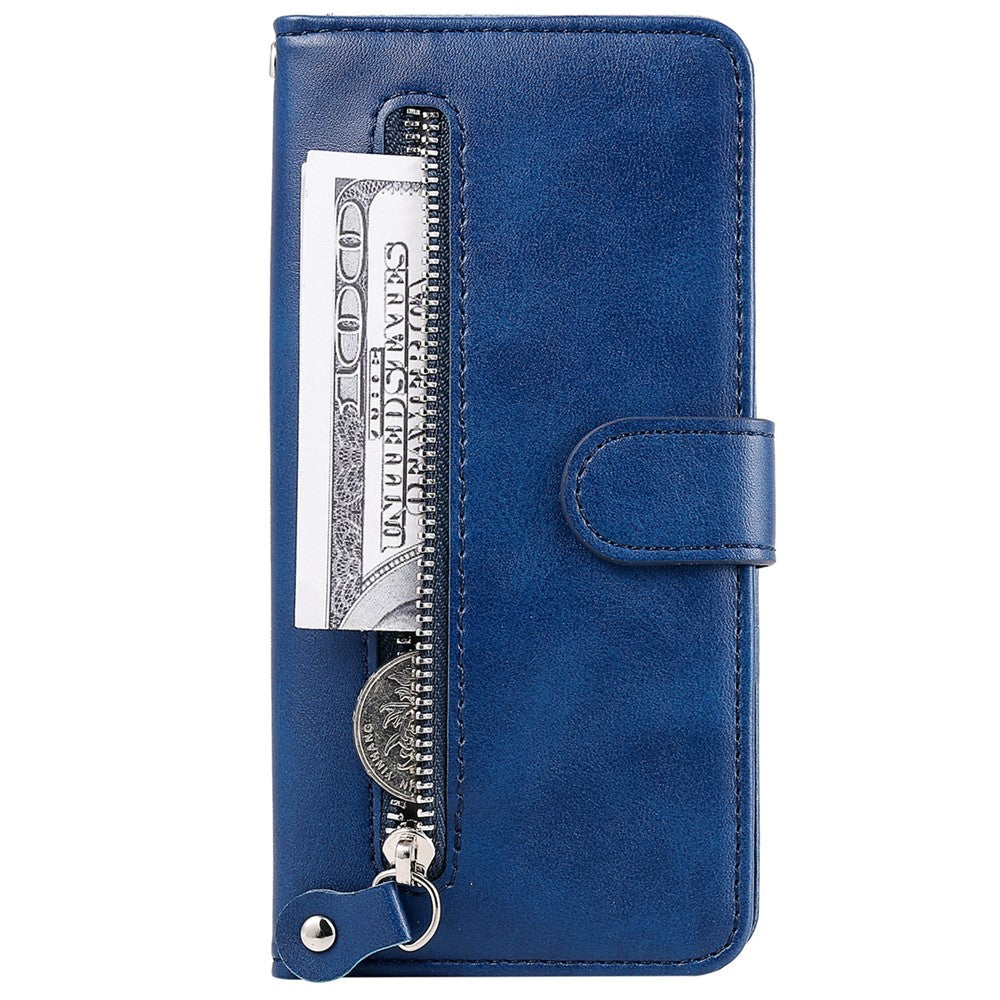 Zipper Pocket Magnetic Clasp Leather Cover Phone Case with Stand Wallet for Samsung Galaxy A33 5G
