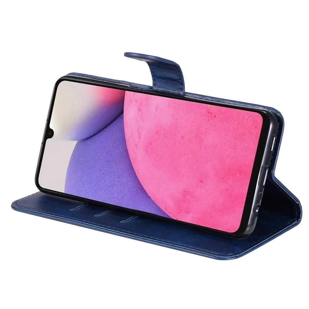 Zipper Pocket Magnetic Clasp Leather Cover Phone Case with Stand Wallet for Samsung Galaxy A33 5G