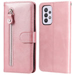 Zipper Pocket Magnetic Clasp Leather Cover Phone Case with Stand Wallet for Samsung Galaxy A33 5G