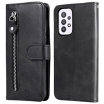 Zipper Pocket Magnetic Clasp Leather Cover Phone Case with Stand Wallet for Samsung Galaxy A33 5G