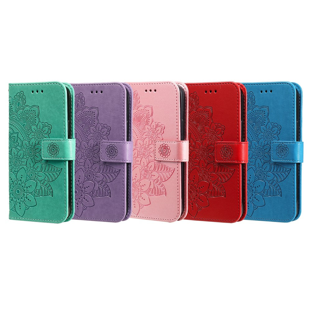 For Samsung Galaxy A33 5G Case Floral Pattern PU Leather Wallet Stand Phone Cover