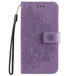 For Samsung Galaxy A33 5G Case Floral Pattern PU Leather Wallet Stand Phone Cover