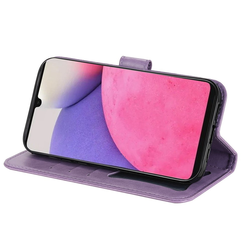 For Samsung Galaxy A33 5G Case Floral Pattern PU Leather Wallet Stand Phone Cover