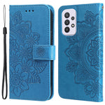 For Samsung Galaxy A33 5G Case Floral Pattern PU Leather Wallet Stand Phone Cover