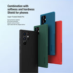 NILLKIN Frosted Shield PC Back + Soft TPU Edge Anti-fall Protective Case Cover for Samsung Galaxy S22 Ultra 5G