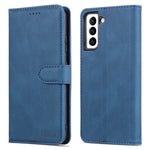 AZNS Wallet Stand PU Leather Full Protection Phone Case Cover for Samsung Galaxy S22+ 5G