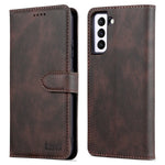 AZNS Wallet Stand PU Leather Full Protection Phone Case Cover for Samsung Galaxy S22+ 5G