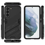 Kickstand Design Flexible TPU + Hard PC Back Phone Cover Anti-Scratch Cellphone Case for Samsung Galaxy S22 5G